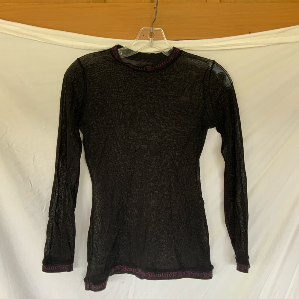 Vintage Jean Paul Gaultier Black Mesh Top